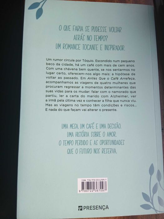 Livro Antes Que o Café Arrefeça de Toshikazu Kawaguchi