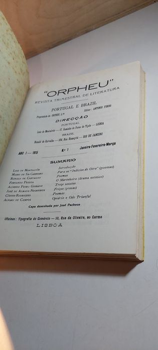 Orpheu, Edição Facsimilada (1989, Contexto)