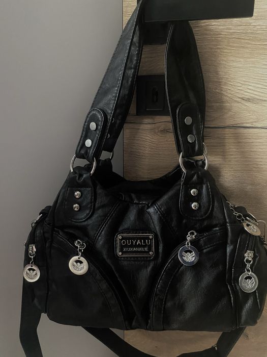 バッグ y2k grunge city leather shouldr hand bag 90s grunge leather bag city archive y2k - メルカリ