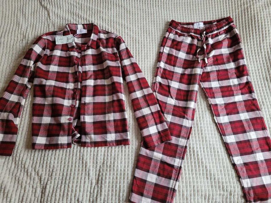 Piżama męska flanelowa w kratę