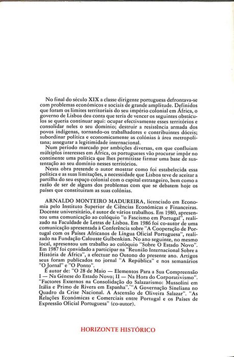 "A Colonização Portuguesa em África, 1890-1910" de Arnaldo Madureira