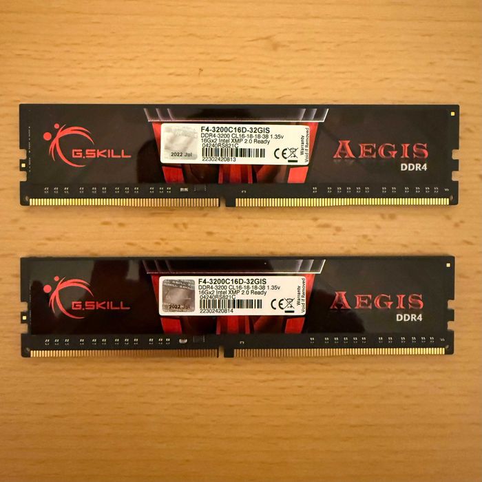 G.SKILL 32GB DDR4 (2x16GB) 3200MHz CL16 Aegis