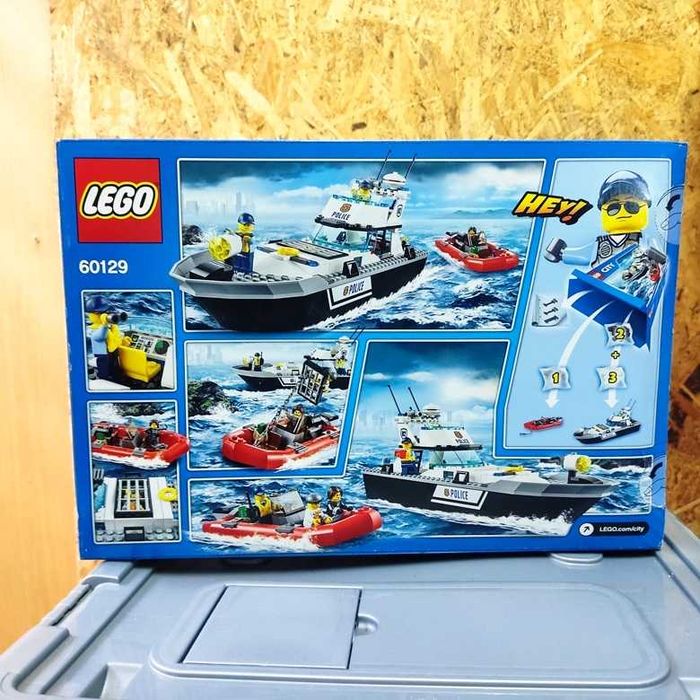 Lego City 60129 Barco de Patrulha da Polícia 200 peças 2016 Selado