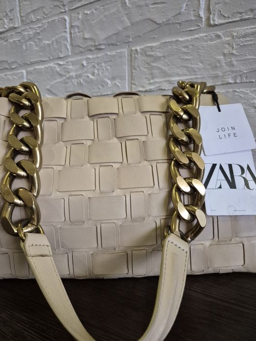 Нова шкіряна жіноча сумка Zara 100% шкіра