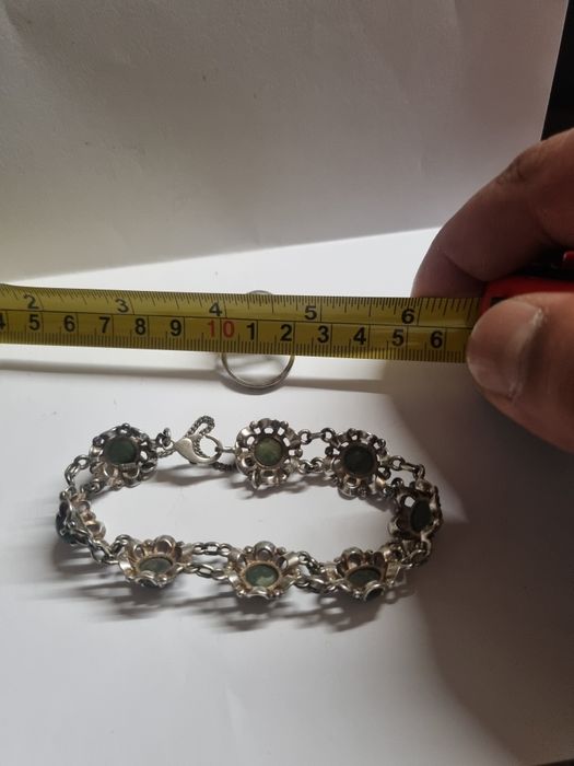 Zestaw Vintage Trachten: Bransoletka i Pierścionek - Srebro Próby 835,