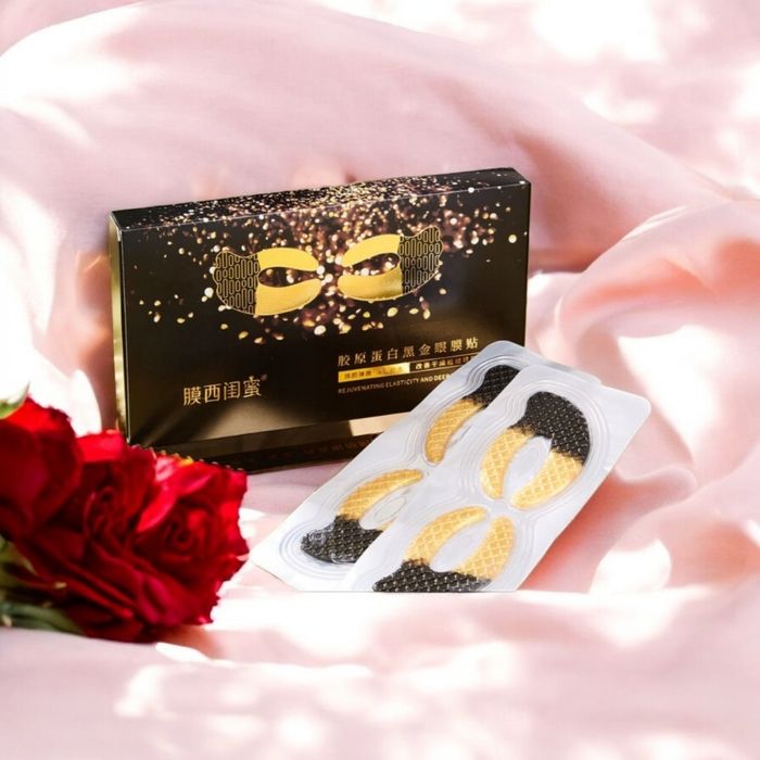 Kolagenową czarno złota maska pod oczy!!!