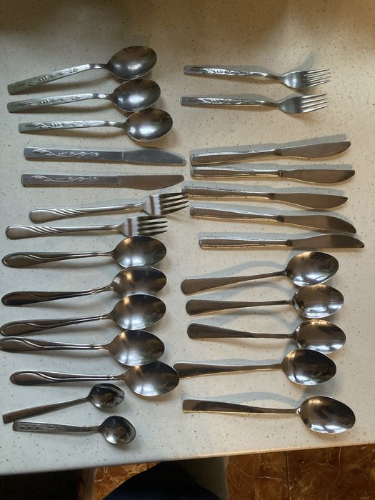 Sztućce łyżki noże widelce miks 26 sztuk