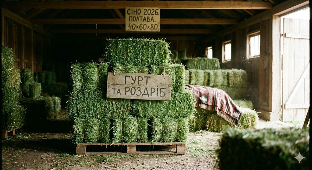 Сіно тюки лугове