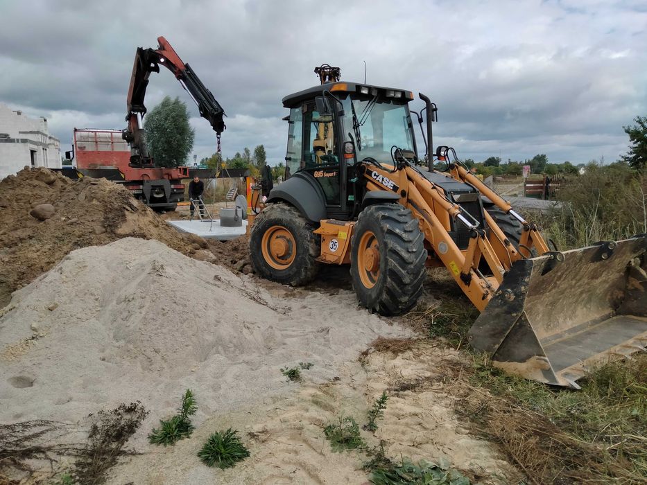 Usługi Maszynami Budowlanymi Koparką Gąsienicowa Kołową Koparka Long