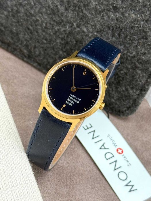 Relógio Mondaine Helvetica No1 Azul – Novo (Swiss Made)