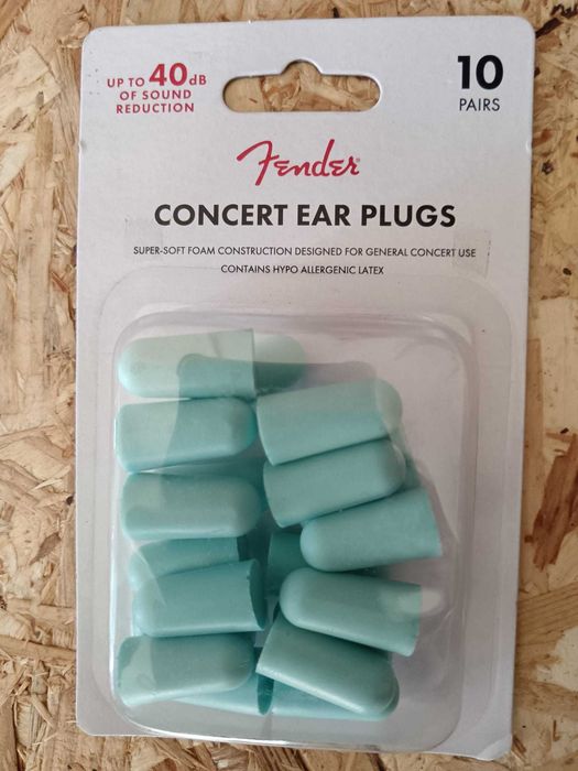 Fender Concert Ear Plugs (10 Pair) Daphne Blue
