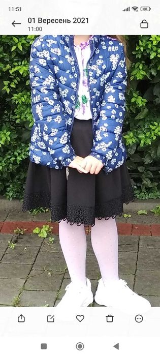 Куртка для дівчинки (весна)