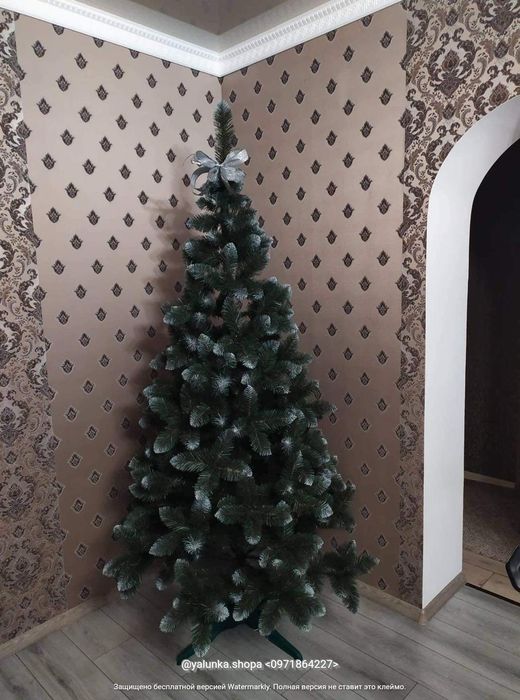 Ялинка штучна ПВХ КАРПАТСЬКА СНІЖНА# Ель, Елка, Ёлка искусственная.