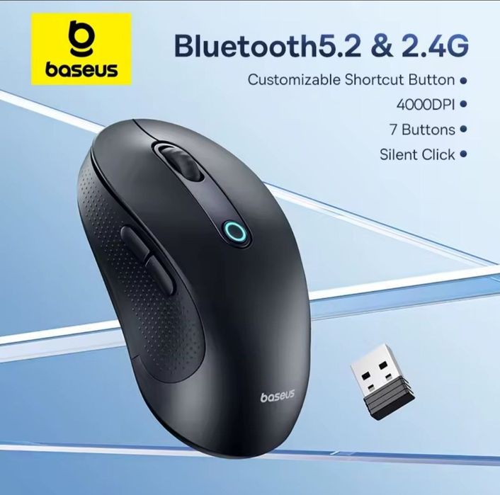 Бездротова миша Baseus F02 + фірмовий килимок Baseus