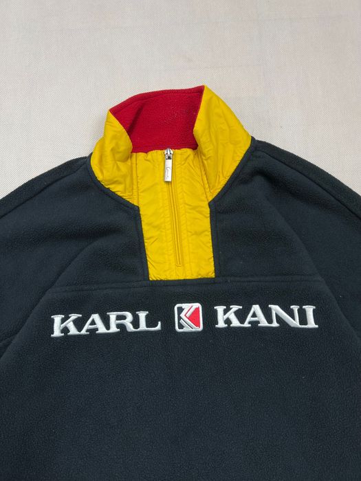 Polar Karl Kani big logo half zip polar hip hop rap