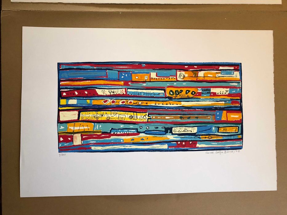 Serigrafia de Leonor Serpa Branco, S/ Título.