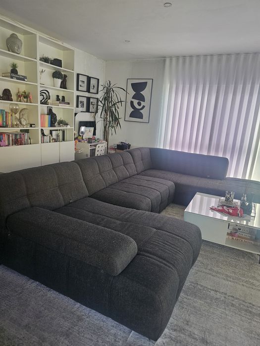 Sofá de canto com chaise (ver descrição)