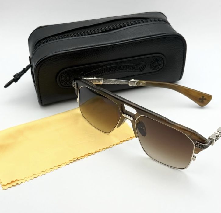 Срібні окуляри Chrome Hearts