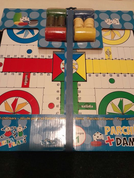 Jogos de tabuleiro, 2 em 1 Novo