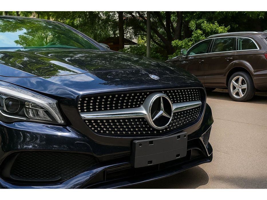 Mercedes CLA C117 Передня тюнінг решітка Diamond Silver 2013-2016