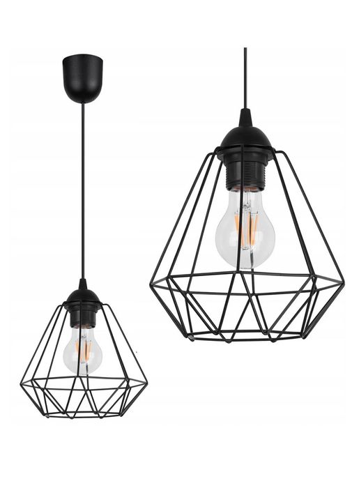 Żyrandol Lampa Sufitowa Wisząca W Stylu Loft E27