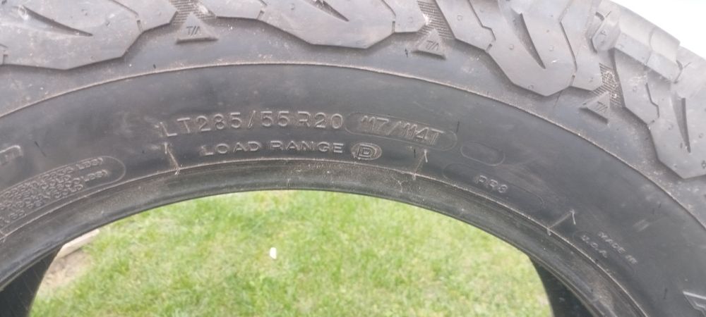 bfgoodrich all terrain ta ko2 285 55r20