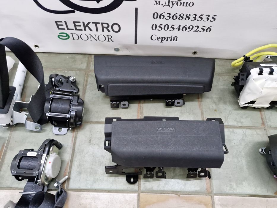 Подушка безпеки,торпеда,AIRBAG,ремень безпеки,безпека Nissan Leaf18-24