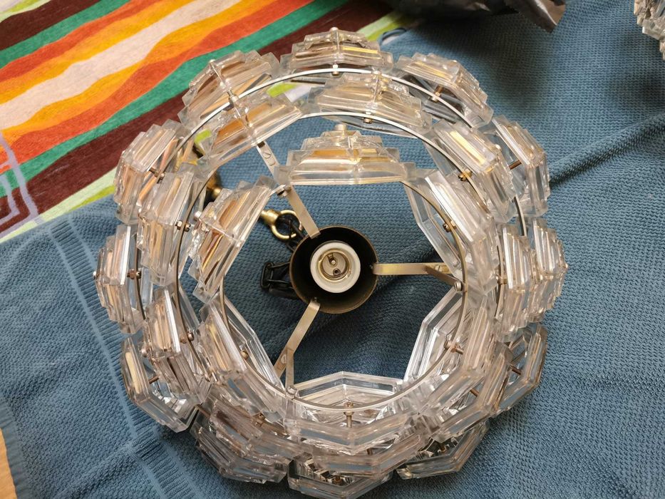 2 sztuki lampy Ebersbach (DDR) vintage