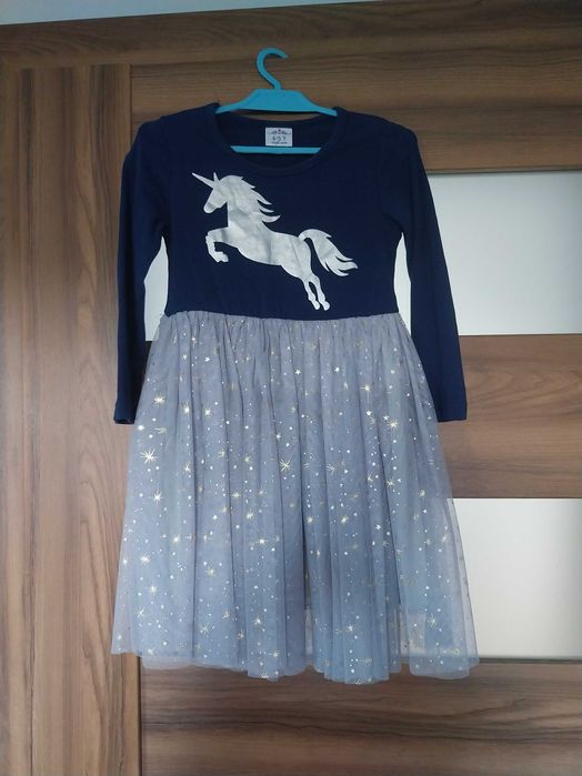 sukienka z jednorożcem