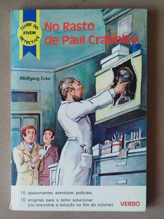 Livro policial juvenil No Rastro de Paul Crabbley de Wolfgang Ecke