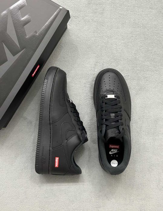 Nike AirForce 1 Low Supreme Czarne 42