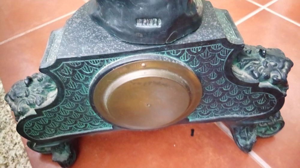 Relógio mesa antigo 70 cm