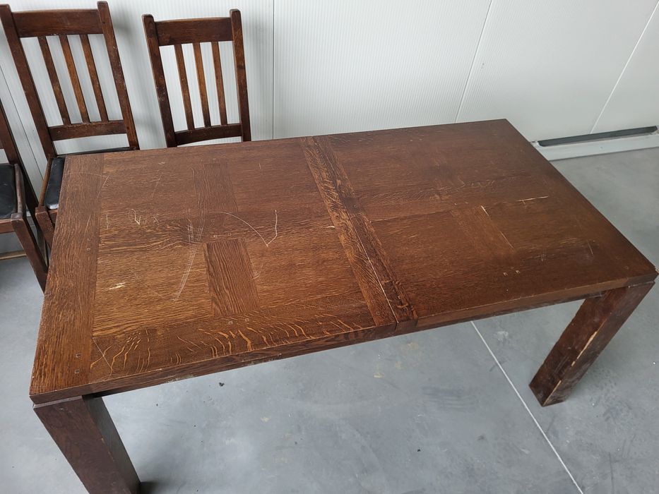 Stół drewniany + 4 krzesła