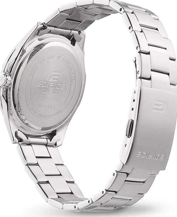 Zegarek Casio Edifice– lodowa tarcza • Szkło Sapphire • 100M