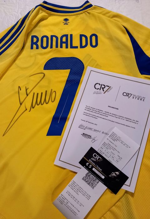 Camisola Cristiano Ronaldo Assinada - Al Nassar - com COA