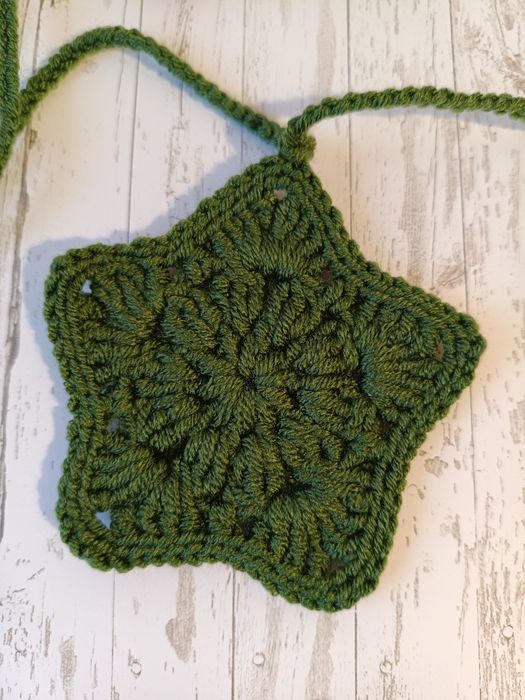 Girlanda świąteczną, girlanda gwiazdki, ozdobą swiateczna