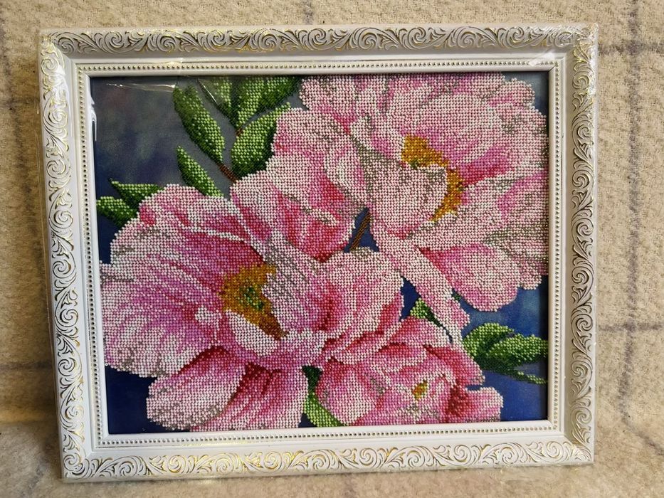 Картина з бісеру ручної роботи. Вишивка моєї бабусі