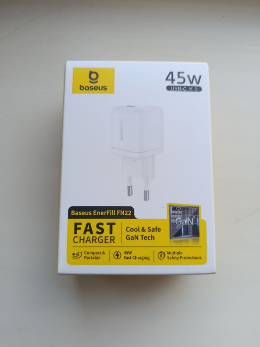 Baseus 45w Gan FN23 зарядное устройство Новое