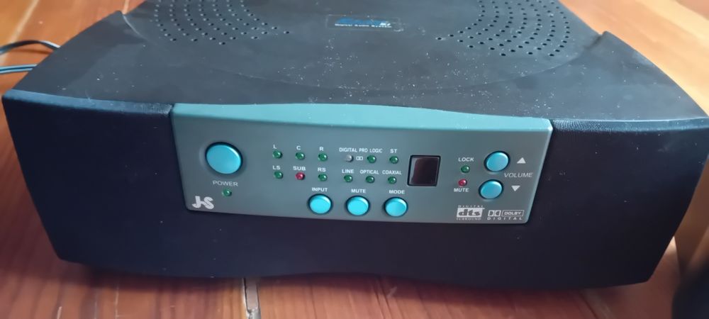 Dolby digital amplifier speaker system para playstation 2 ou dvd