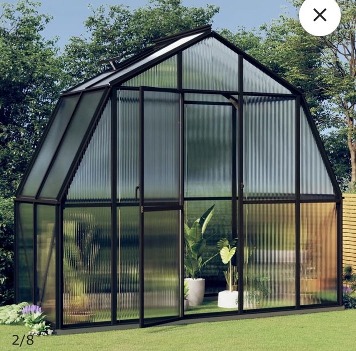 Szklarnia z ramą podstawy aluminium 3,3m2 NOWA