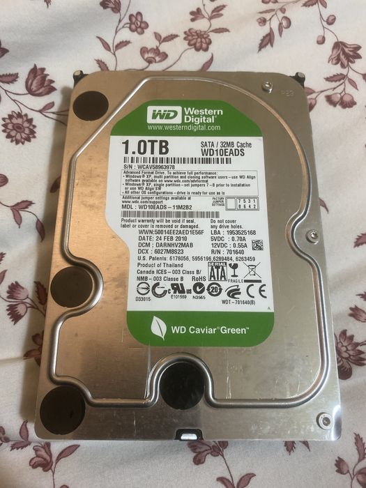 Disco rigifdo 1TB.  Western  Digital
