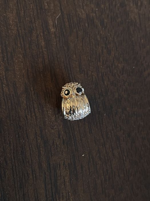 Charms sowa charms korons zloto 14k 585