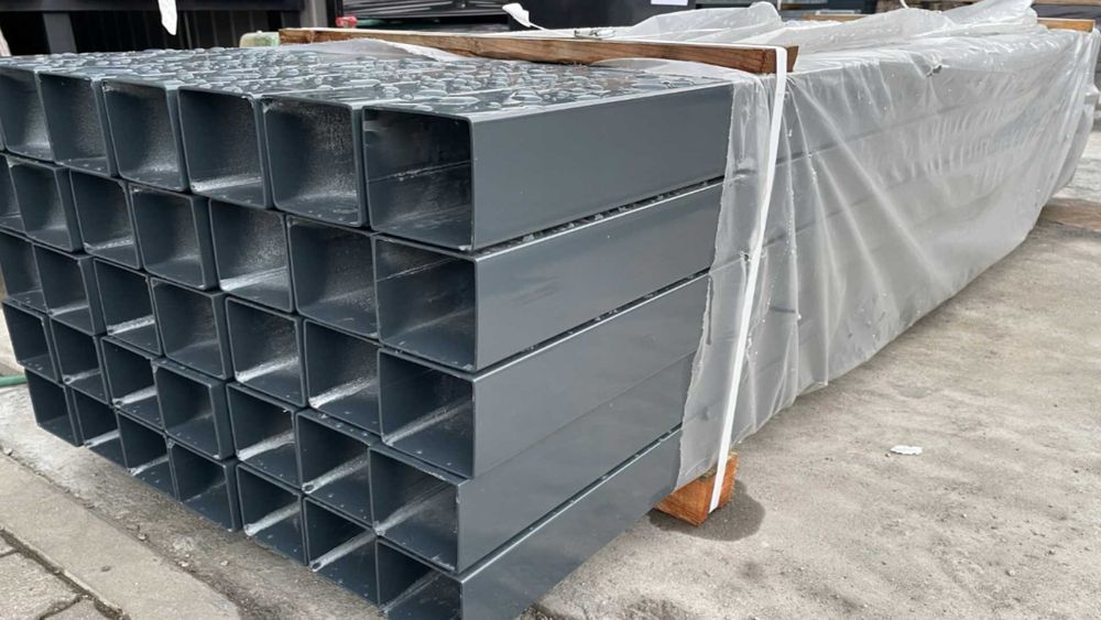 słupek ogrodzeniowy 60x40,  słupek 80x80x2mm , 100x100 x3mm ocynk RAL,