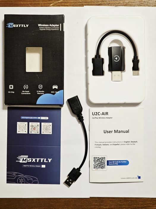 CarPlay адаптер MSXTTLY U2C-AIR