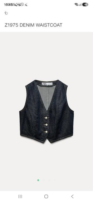 Жилет Zara джинс Деніс S