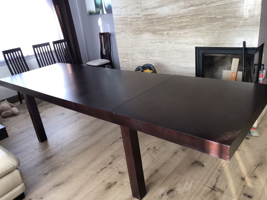 Stół duży rozkładany wenge 95x180x350 rozkładany