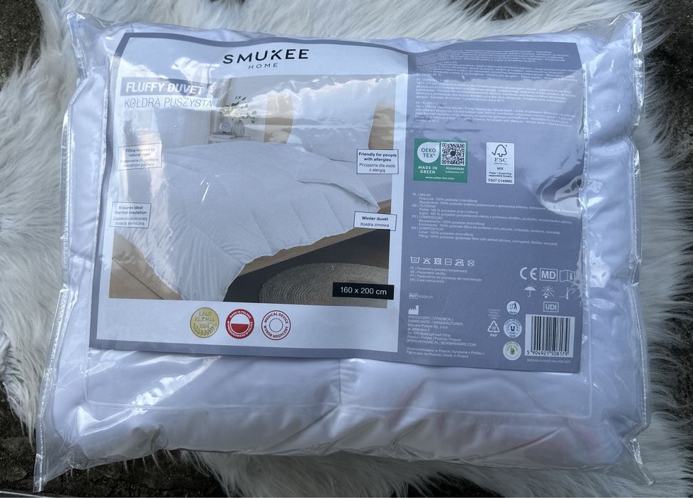 Nowa kołdra Smukee Duvet Puszysta 160x200