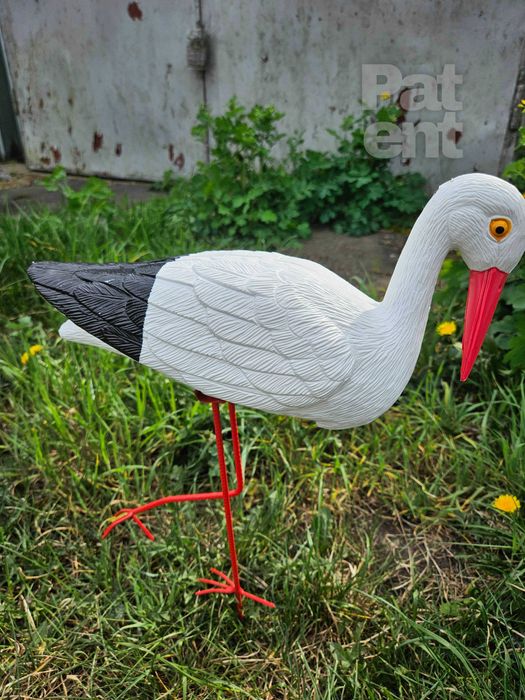 Figurki bocian bociek do ogrodu dekoracja działka ozdoba 2 szt.