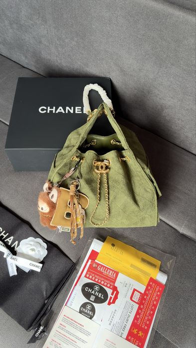 Сумка Chanel 25 Hobo Bag Olive Green / Khaki