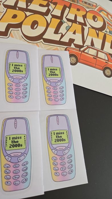 Nostalgiczna Naklejka z telefonem Nokia 3310
